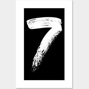 Number 7 Posters and Art